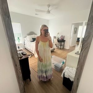 Maxi rainbow dress NWT